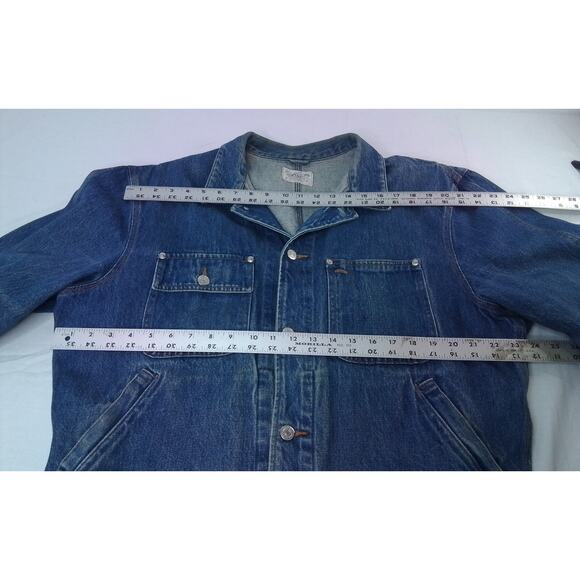 Polo Ralph Lauren USA Vintage Chore Jacket Women Large with Slash Pockets #W2604 - Picture 7 of 12